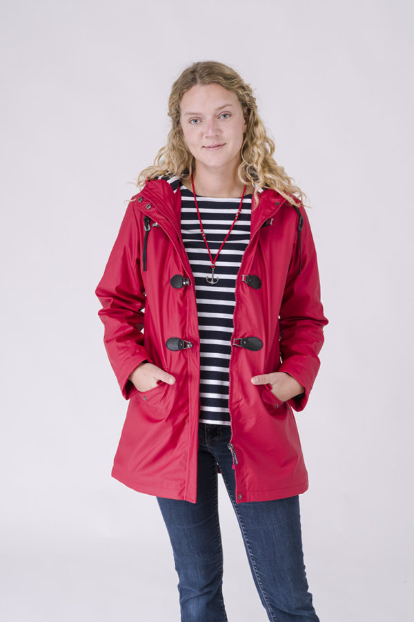 BRESKENS RED WINTER RAINCOAT