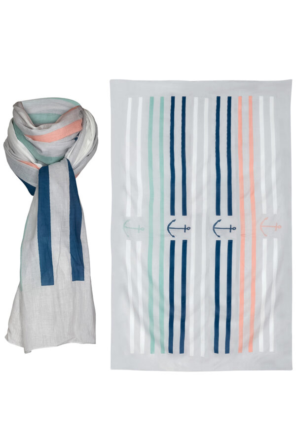 COTTON FOULARD JEANNETTE GRAY