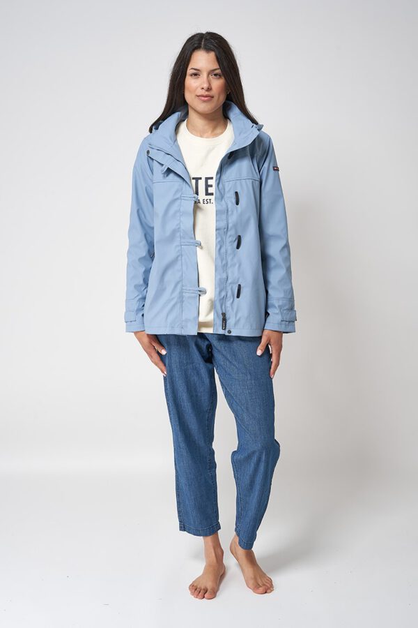 MIRAGE-BLUE LADIES RAINCOAT HINDELOOPEN