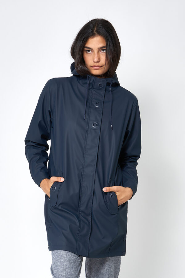 NAVY-BLUE LADIES RAINCOAT RENESSE