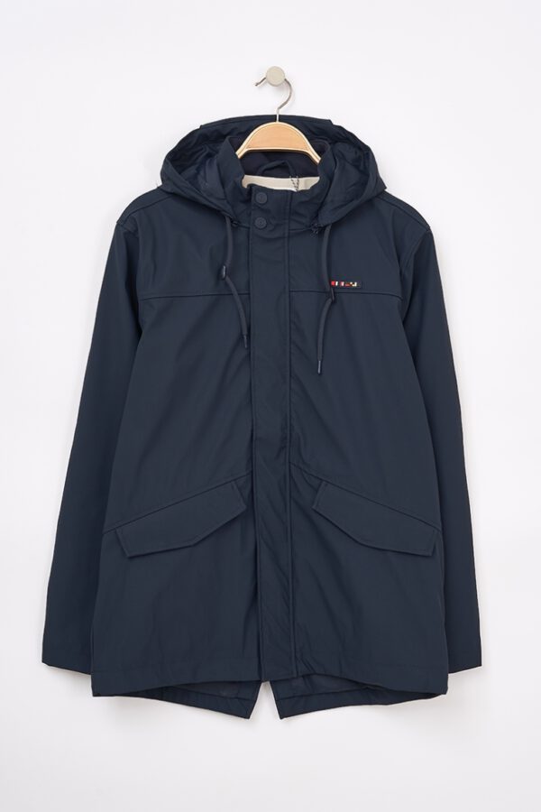 NAVY-BLUE MEN'S RAINCOAT KOKSIJDE
