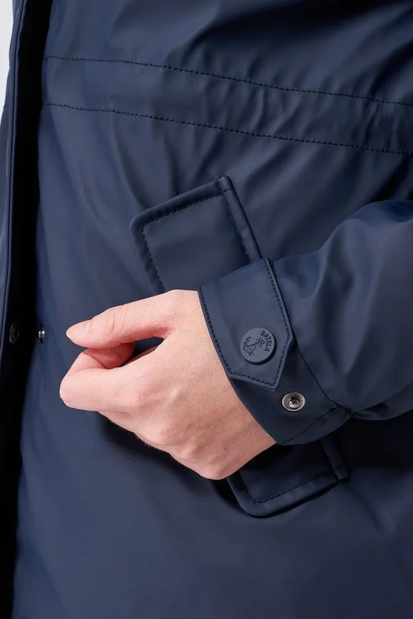 MARINE-BLUE WINTER RAINCOAT SLUIS