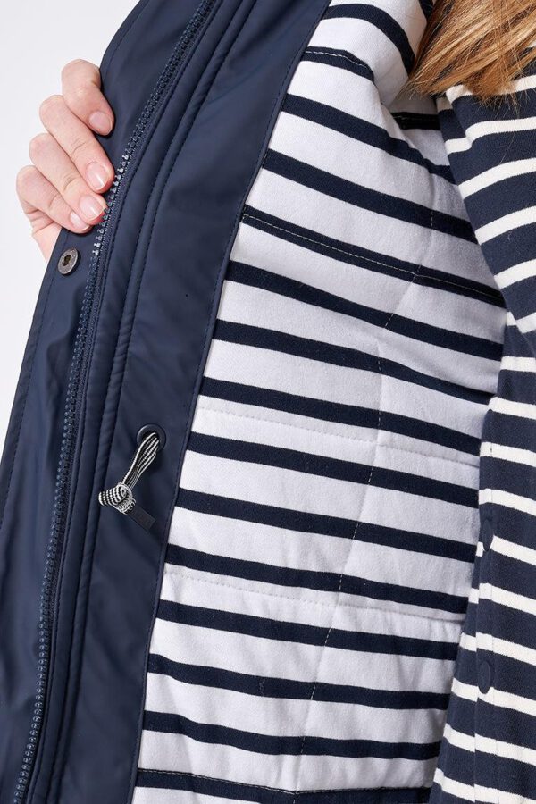 MARINE-BLUE WINTER RAINCOAT SLUIS