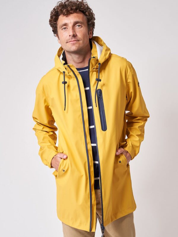 Yellow Men's Raincoat Heeg