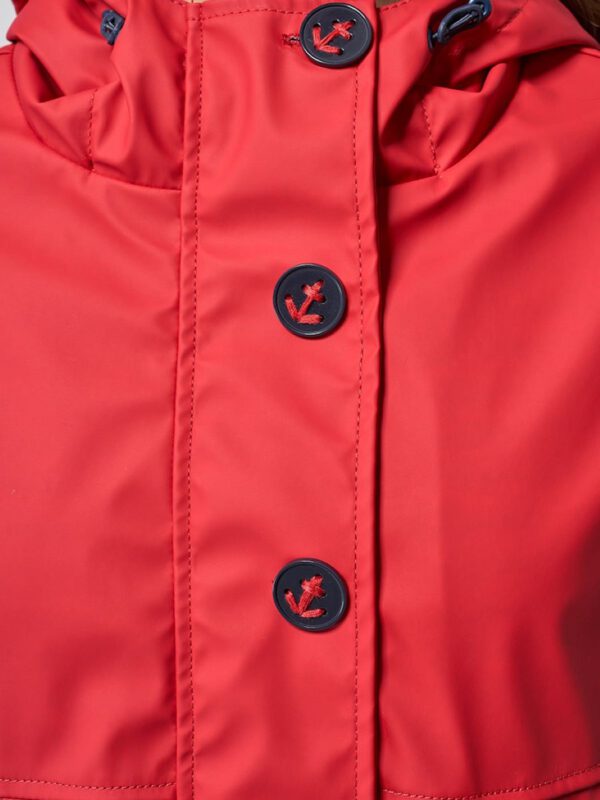 Red ladies raincoat Zoutelande