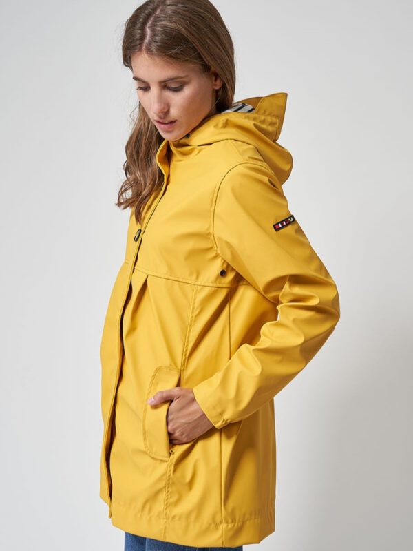 Yellow ladies raincoat Zoutelande