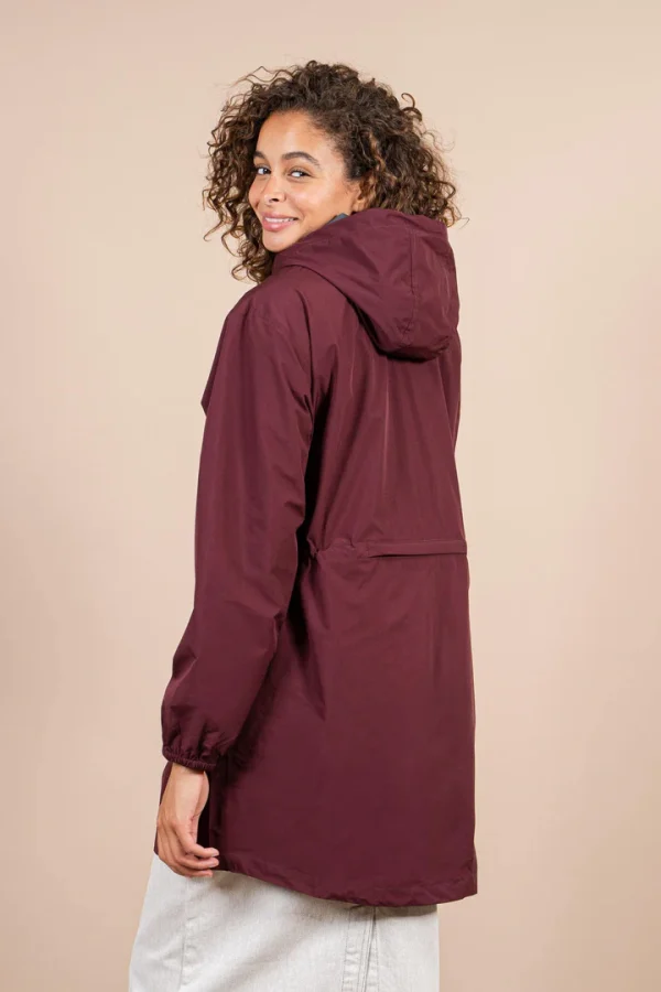 Burgundy ladies raincoat Amelot
