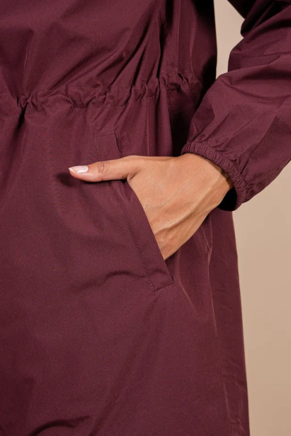 Burgundy ladies raincoat Amelot