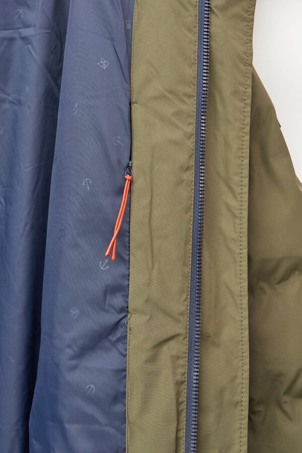 Khaki padded parka Bloemendaal