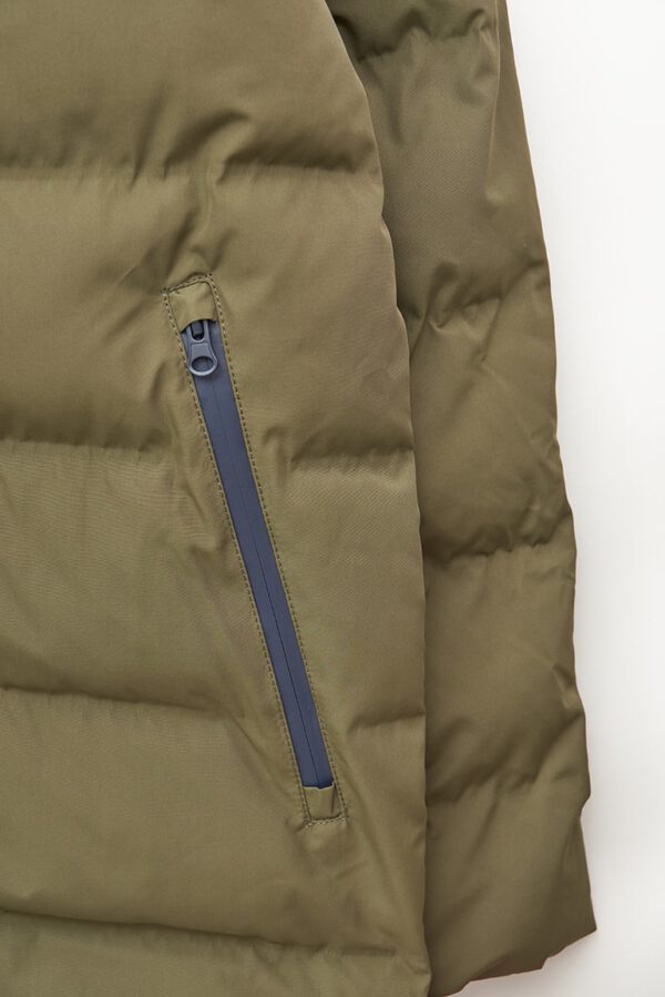 Khaki padded parka Bloemendaal