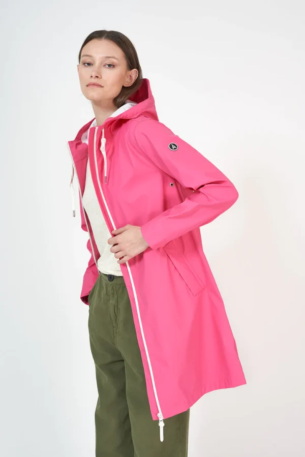 Hot Pink Ladies Raincoat Nuovola