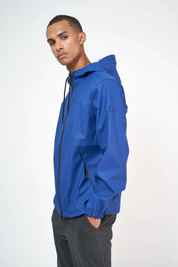 Blue men's raincoat Rigning