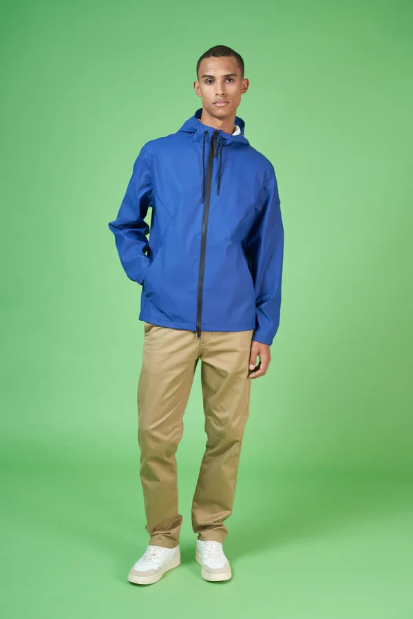 Blue men's raincoat Rigning