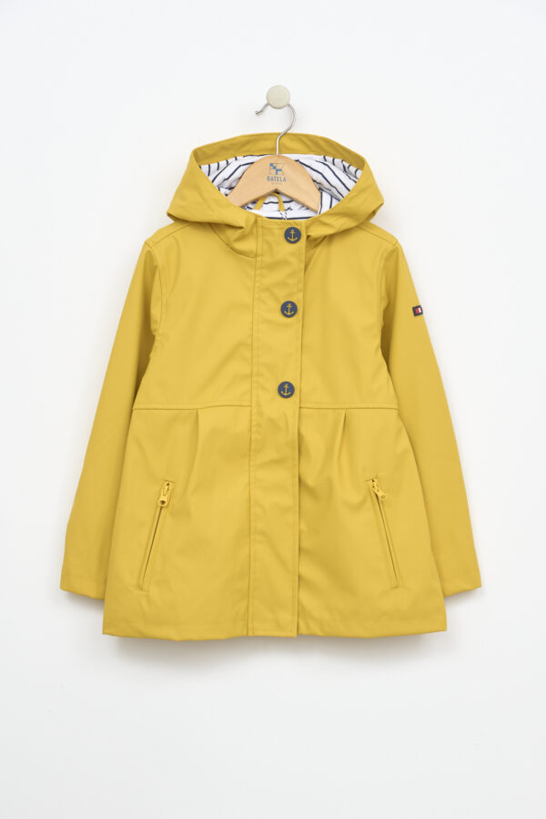 Yellow girls raincoat Oudeschild